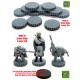 War Game / Figure Bases Set #2 (12pcs, Width: 25mm, Height: 4.5mm)