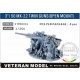 1/350 Modern US 3"/ 50 Mk-22 Twin Guns (Open Mount) x4pcs