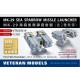 1/350 MK-29 Sea Sparrow Missile Launcher (4pcs, 2 kinds of missiles)