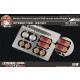 1/35 Modern German Leopard 2A6 Lenses and Taillights for Border Model #BT002