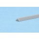 Styrene/PS Right Angle Triangle Stick (side: 3.00mm, length: 250mm, 6pcs, gray)