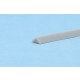 Styrene/PS Right Angle Triangle Stick (side: 5.00mm, length: 250mm, 4pcs, gray)