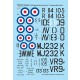 1/48 Hawker Sea Fury Part.1 Sea Fury in Korean War Decals for Airfix kits