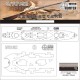 1/700 USS Missouri (BB-63) Battleship Wooden Deck for Meng Model #PS004