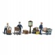 HO Scale Depot Workers (3 figures) & Accessories