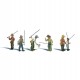 N Scale Fly Fishermen (6 figures)