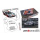 1/24 Mclaren F1 GTR Long Tail Window Pre-Cut Painting Masks for Fujimi kits