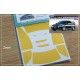 1/24 Subaru Impreza WRX Window and Light Painting Masks for Fujimi kit
