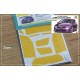 1/24 Honda Odyssey R Window and Light Painting Masks for Aoshima kit