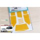 1/24 Daihatsu Mira Window and Light Painting Masks for Fujimi kit
