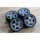 1/24 16'' Prodrive GC-05N Rim set with Tyres