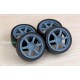 1/24 19'' Rays 57DR Rim set (5 holes) with Tyres