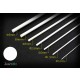 Circle Plastic Rod #Solid (7pcs, dia. 1mm-5mm, each length 250mm)