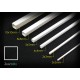 Square Plastic Rod set #Tube (6pcs, each length 250mm)