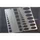 Square and Ellipse Template (Size 0.5mm-9.5mm)