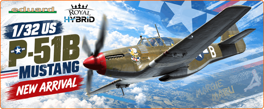 Eduard 932011 1/32 US P-51B Mustang Fighter [Royal Hybrid]